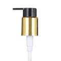 top end quality 22/410 24/410 long nozzle aluminum shiny golden perfume twist pump hand for cream