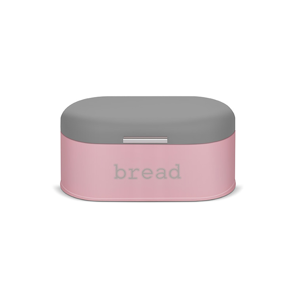 Small Oval Iron Bread Bin with Aluminum Handle