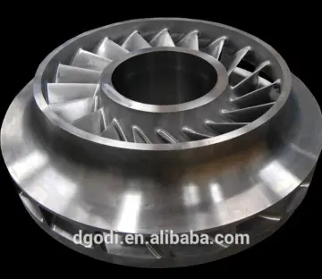high precision aluminum pump impeller as marine spare parts and aviation parts