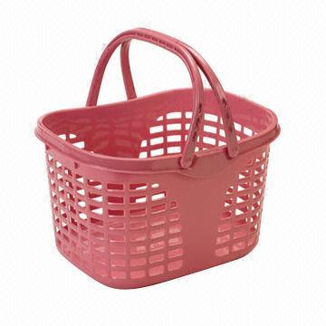 Plastic basket with handle, made of PP, easy to be used, suitable for home use