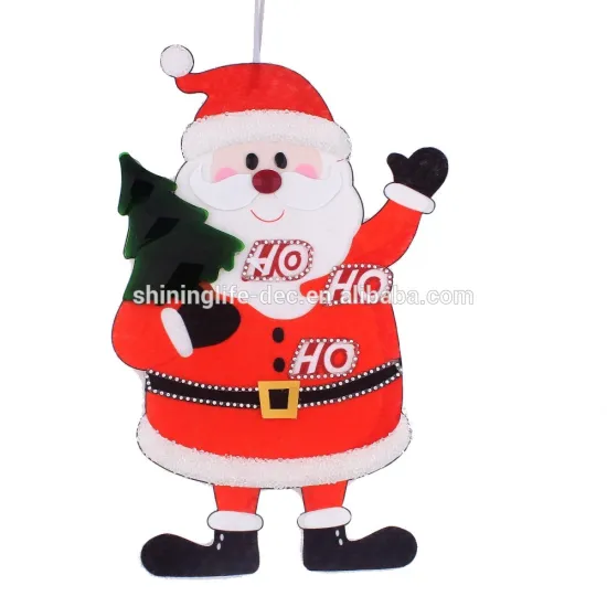 Non-woven lovely santa decoration for Christmas