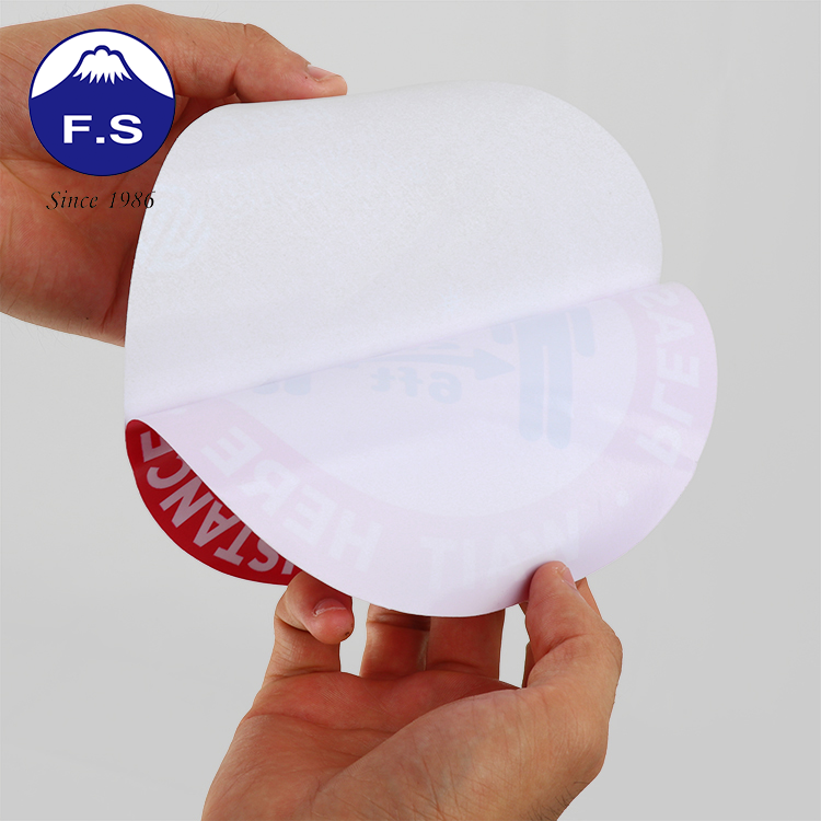 Popular And Cheap Waterproof Paper Rectangle Label Sticker