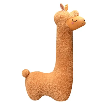 Giant Alpaca Plush Hugging Pillow - Soft Fluffy Stuffed Animal Gift for Kids
