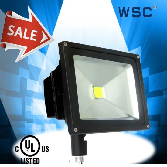 UL E478647 IP65 Outdoor 50W LED Flood Light with Knuckle Adaptor
