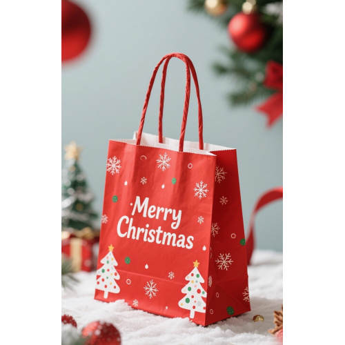 Paper christmas handbag for gift