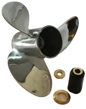 15 5/8x23 R/L Stainless Steel 3 Blade Interchangeable Outboard Marine RC Boat Propeller