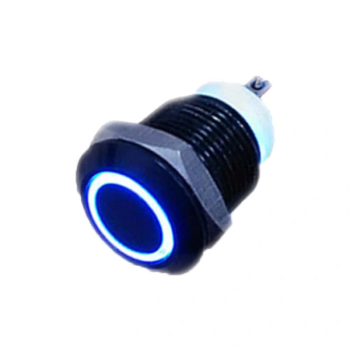 Self-locking M12mm waterproof metal button with light China ...