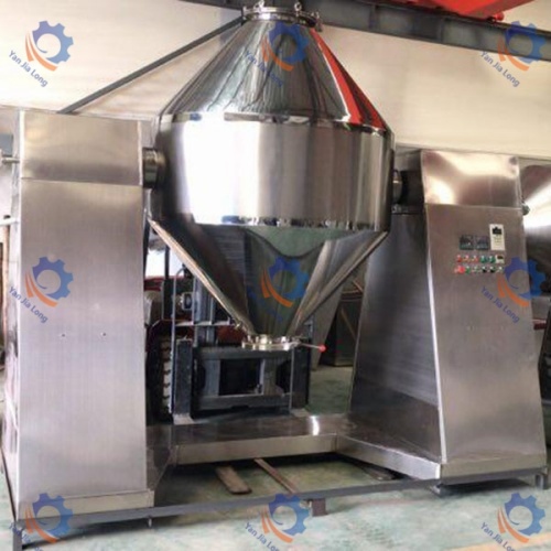 Bahan makanan ganda kerucut 350 volume volume mesin pengeringan volume