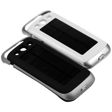 Solar Battery Power Bank Case for iPhone, with 4 LED Indicators