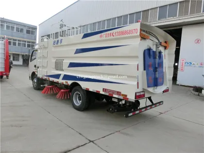 City street vacuum road sweeper truck