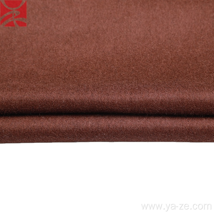 Popular fleece woven woolen wool fabric for overcoat