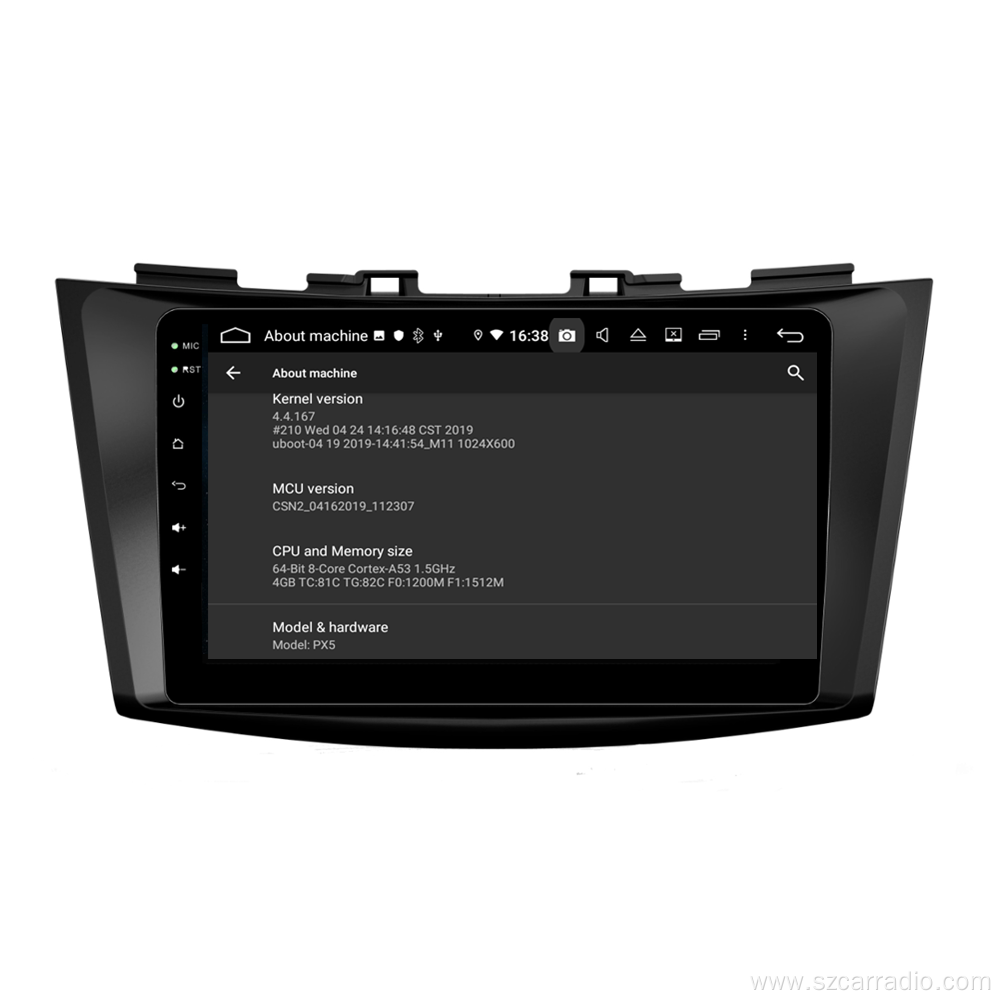 Klyde android car radio for SWIFT 2011 2012