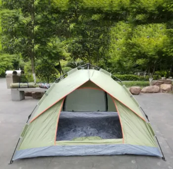 Triple-Layer Oxford Fabric Winter Ice Fishing Shelter Tent for 3-4 Persons