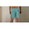 Kleine Fish Print Heren Beach Shorts