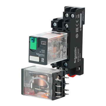 Πρωτότυπη ενδιάμεση DC Ηλεκτρομαγνητική DC, DC24V RXM2LB2BD 4AB2P7 - 8 πόδια, 5Α 220V Γνήσιο μέρος