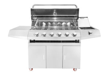 Gas Grill With Stand 6+1 Burners