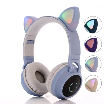 BT028C Super Bass Wireless Headphone: LED Headset Bluetooth Teralihkan untuk PS4, PC, dan Pengontrol Xbox One