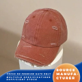 Topi Baseball Warna Solid Tertekan Dicuci
