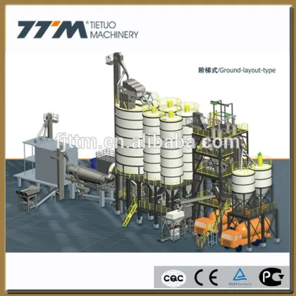 Premixed dry mortar mixing plant, dry mortar mixer, dry mortar production line