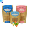 Kraft paper bag with clear window food packaging