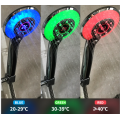 3 functions Bathroom LED Hand Shower Head With 3 Color Changing Temperature Display Bathroom Showerhead