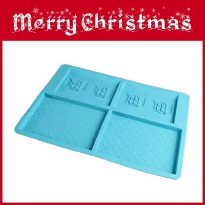 house shaped cake silicone chocolate mold