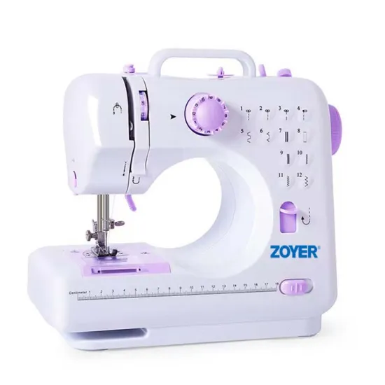 ZY505 Multifunction Double Thread Mini Sewing Machine with 12 Stitches
