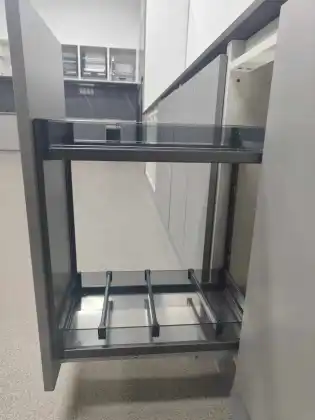 Pull Out Vertical Basket Kitchen Hardware Accessories Side Mount Spice Bottle Storage Drawer Basket