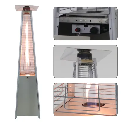 Stainless Steel Flame Glass Tube Outdoor Garden Patio Heaters