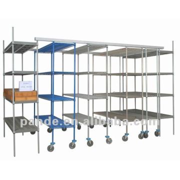Commercial powder coated industrial shelving units