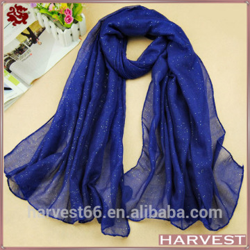 2014 new arrival fashion women muslim head scarf with sequins