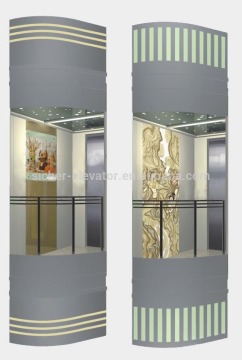 2016 SRH Observation Panoramic Passenger Elevator Lift with CE certificate EN81 efficient control
