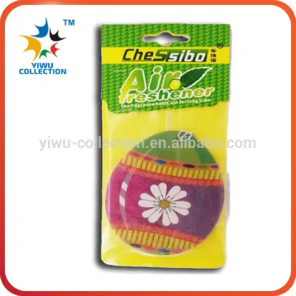 eco friendly wholesale green car air freshener/ green paper air freshner
