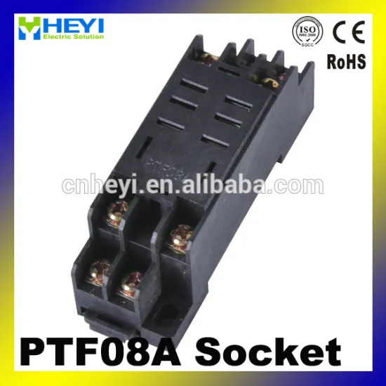 LY2 electrical relay base and PTF08A relay socket