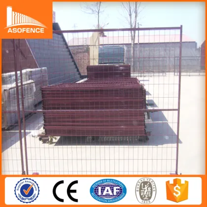 600*100*6mm metal stand AKZONOBEL powder painted galvanized 6ft temporary fence panel