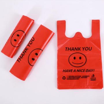 Supermarket Shopping Plastic Vest Bags Gifts Cosmetic Food Wedding Packaging