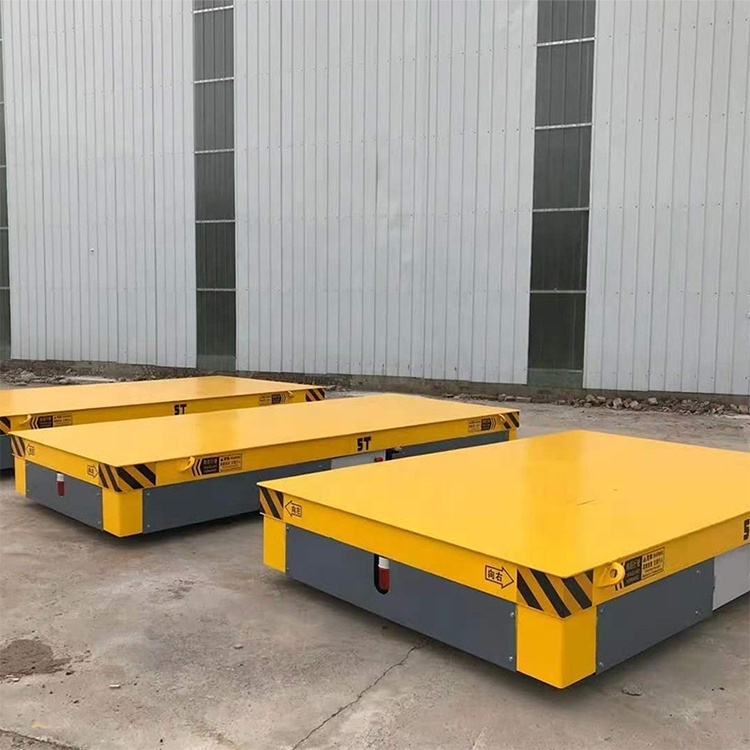 Wireless Remote Control Trackless Electric Motorized AGV Transfer Cart for Material Handling