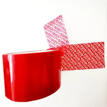 Customized Tamper Evident OPEN VOID Tape