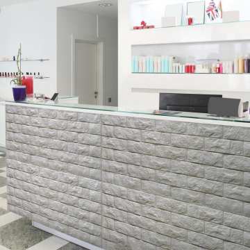 Self-Adhesive 3D PE Foam Wallpaper Brick Panel Sticker - Star Pattern for Children's Room