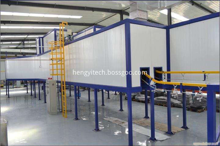 automatic spray powder line