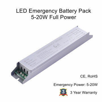 Max.25W LED -noodconversiekit met batterijpakket