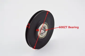 KM89654G02 48mm Rope Roller for KONE Lift Door Counterweight