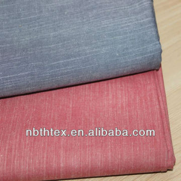 slub effect shirt use fabric yarn dyed