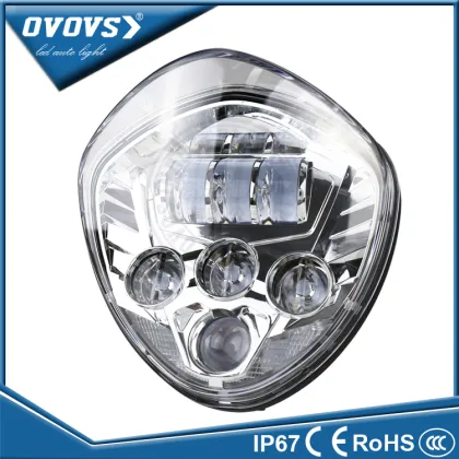 OVOVS 2016 new Headlight chrome black Vic-tory Motorcycle LED Headlights Kit