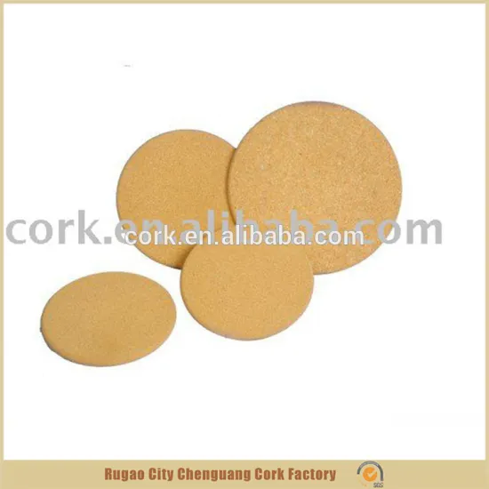restaurant heat resistant square blank cork coaster
