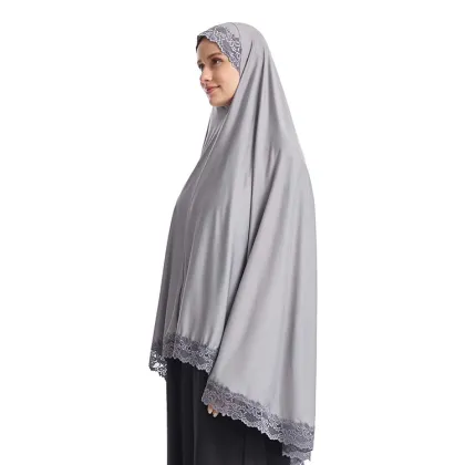 Ramadan Long Khimar Abaya - Islamic Ethnic Clothing for Prayer