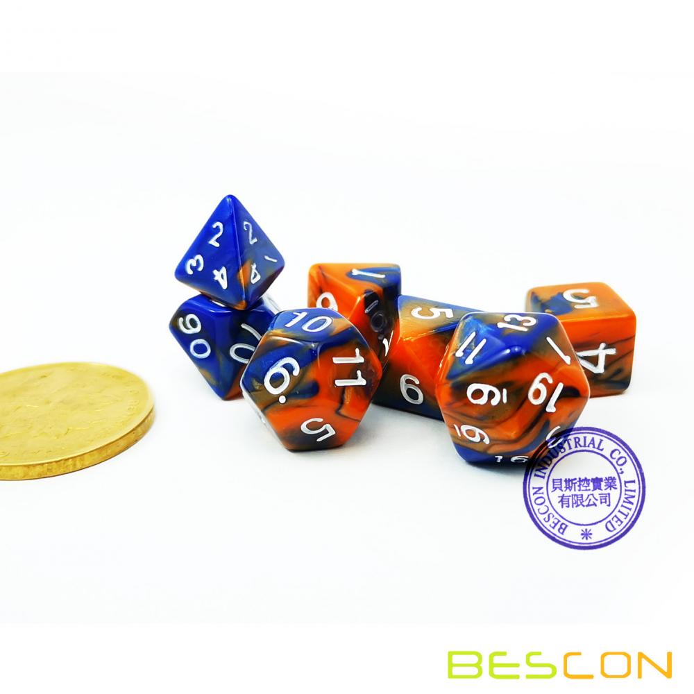 Set De Dados Poliédricos Mini Géminis – 42 Dados De 10 Mm, 6 Colores Para D&D Y Pathfinder