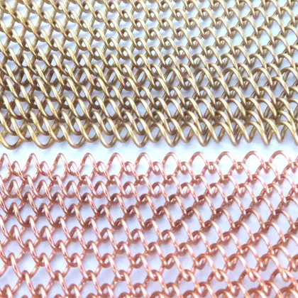 Modern Woven Metal Mesh Curtain for Architectural Decoration