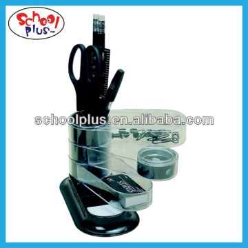 13pcs Office Plastic Desk Organizer With Stationery Set