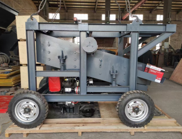 Mobile trailer wheel diesel engine jaw crushing plant